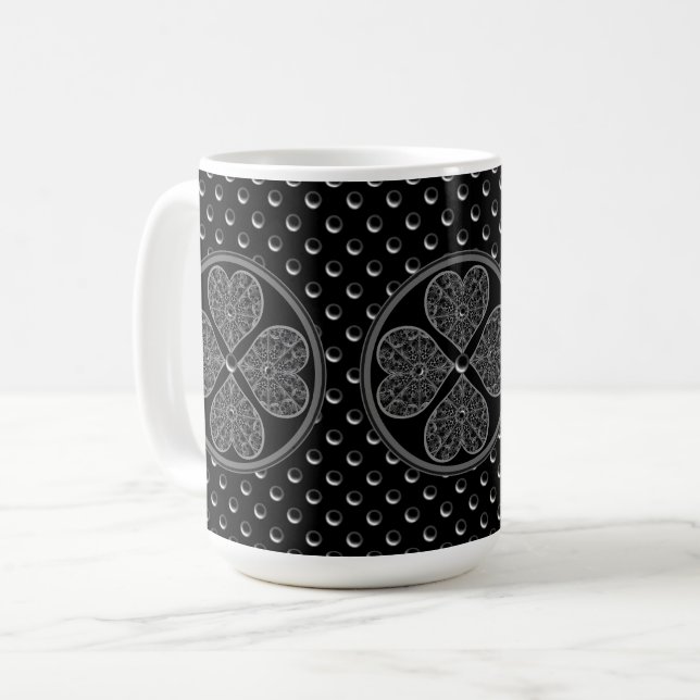 Ceramic Snöre Black Kaffemugg (Framsida vänster)