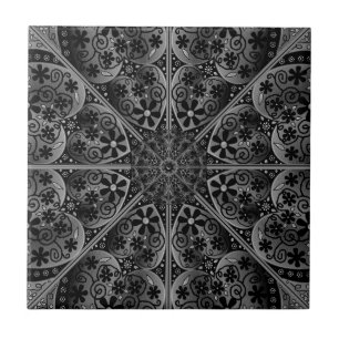 Ceramic Snöre Black Kakelplatta