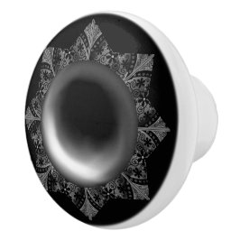 Ceramic Snöre Black Knopp