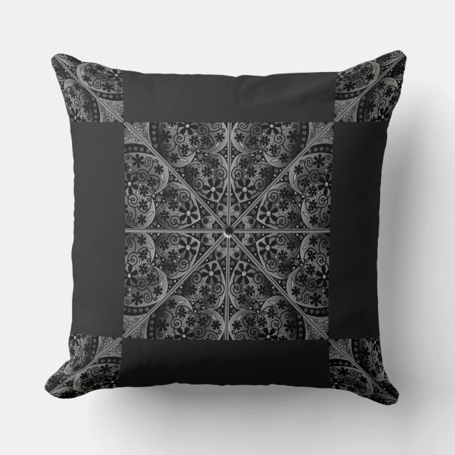 Ceramic Snöre Black Kudde (Framsida)