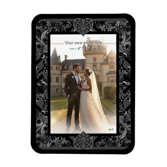 Ceramic snöre Black Magnet (Vertikal)