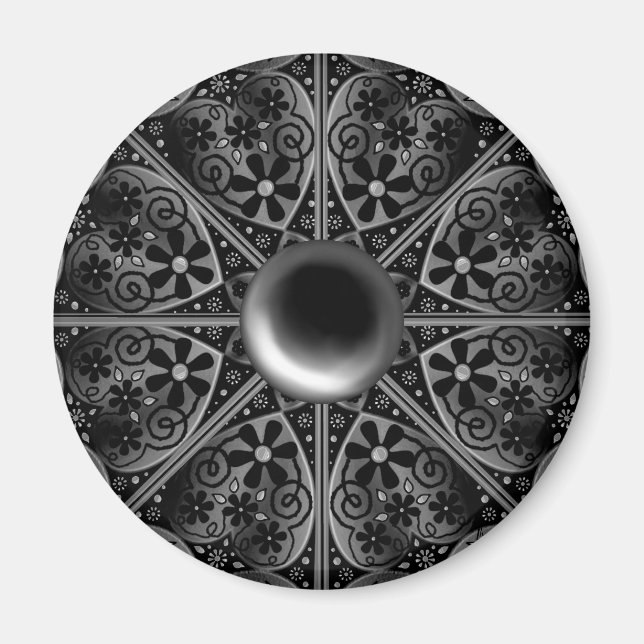 Ceramic Snöre Black Magnet (Framsidan)