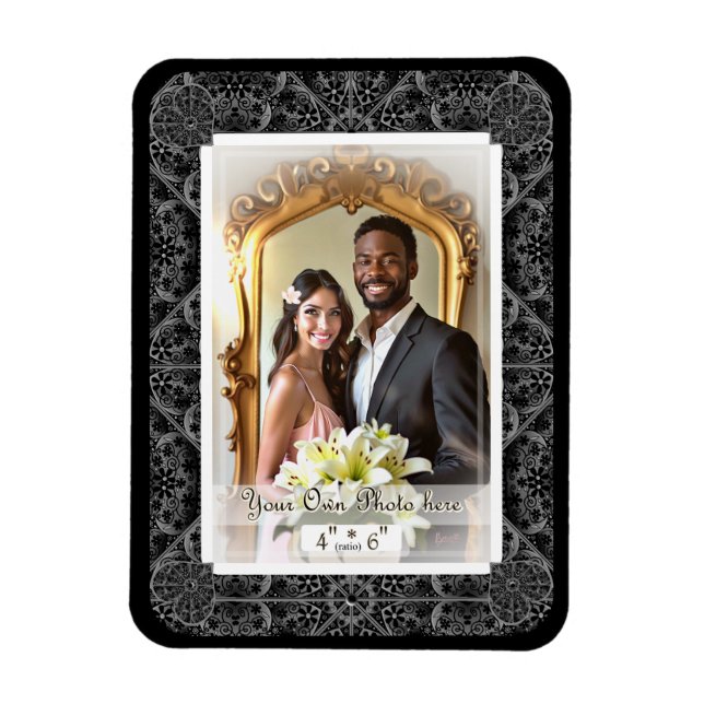 Ceramic snöre Black Magnet (Vertikal)