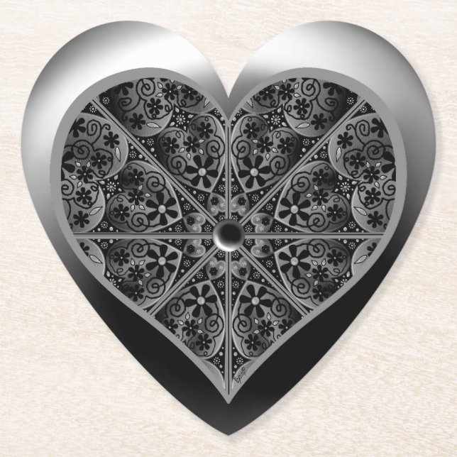 Ceramic Snöre Black Underlägg Papper (Framsida)