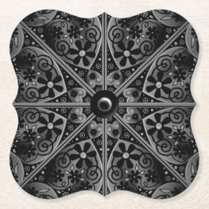 Ceramic Snöre Black Underlägg Papper