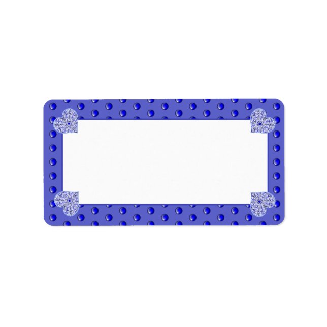 Ceramic Snöre Blue of Greece Adressetikett (Framsidan)