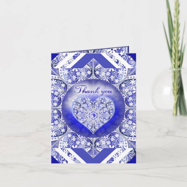 Ceramic Snöre Blue of Greece Anteckningskort (Framsida)