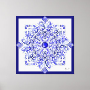 Ceramic Snöre Blue of Greece Canvastryck