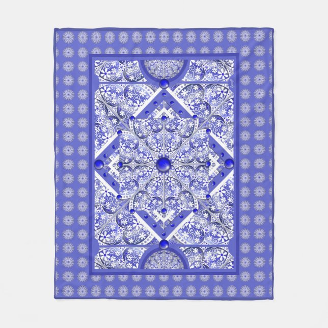 Ceramic Snöre Blue of Greece Fleecefilt (Framsidan)