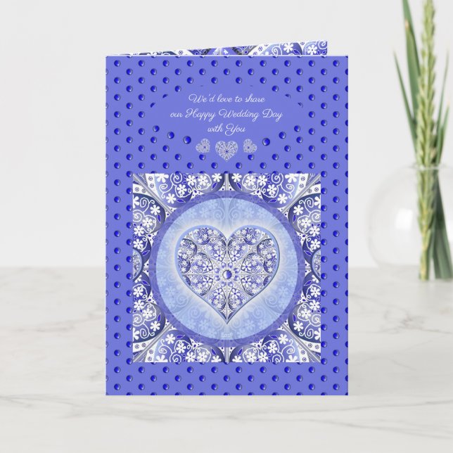 Ceramic Snöre Blue of Greece Inbjudan (Framsida)