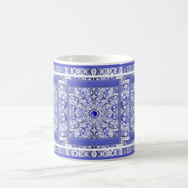 Ceramic Snöre Blue of Greece Kaffemugg (Center)