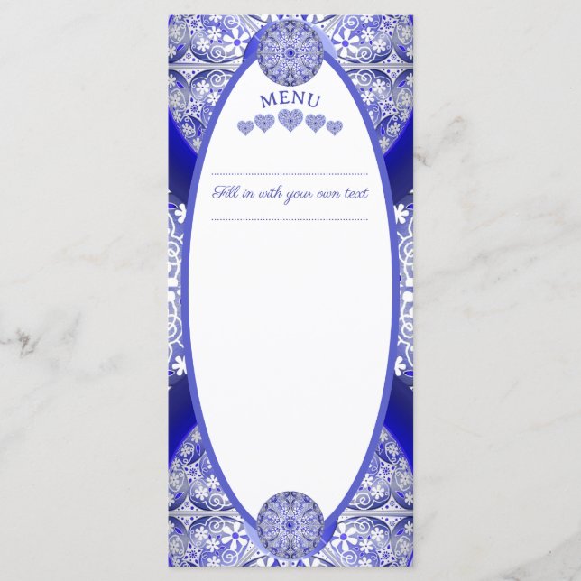 Ceramic snöre Blue of Greece Meny (Framsida)