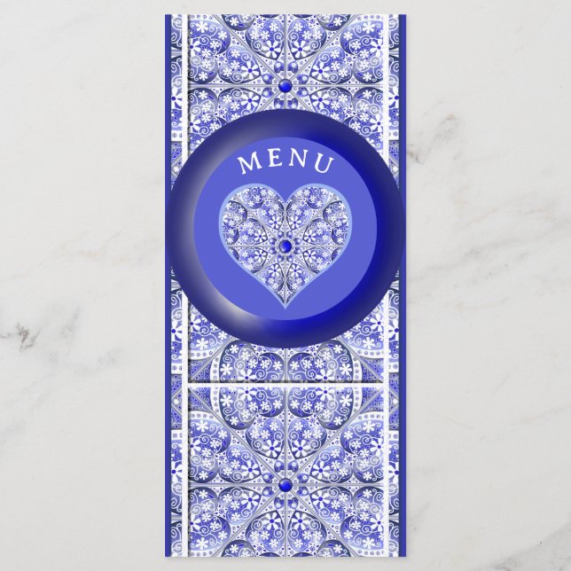 Ceramic Snöre Blue of Greece Meny (Baksida)