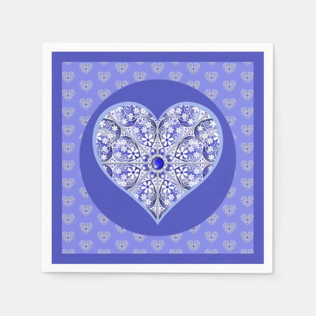 Ceramic Snöre Blue of Greece Pappersservett (Framsidan)