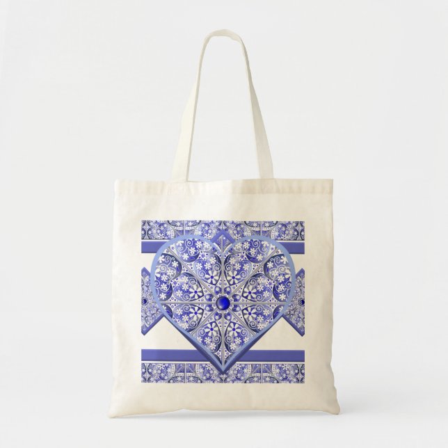 Ceramic Snöre Blue of Greece Tygkasse (Framsidan)