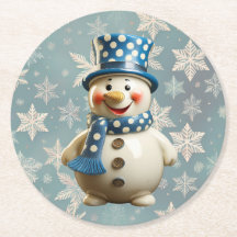 Ceramic Snowman Coaster
