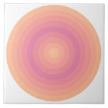 Ceramic Tile Aurora Rosa Circles Kakelplatta<br><div class="desc">Njut av denna cirkel mönster i gradienter från färg 2024 Fuzzy Peach till Aurorans Rosa.</div>