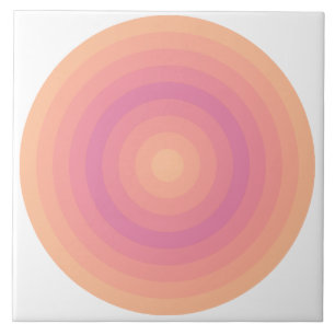 Ceramic Tile Aurora Rosa Circles Kakelplatta