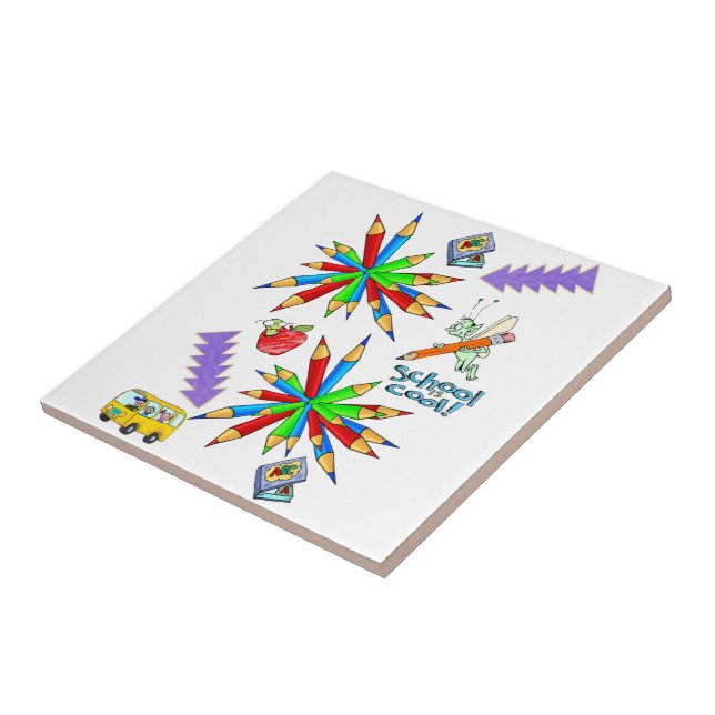 Ceramic Tile Back to school är Coola Kakelplatta (Sidan)