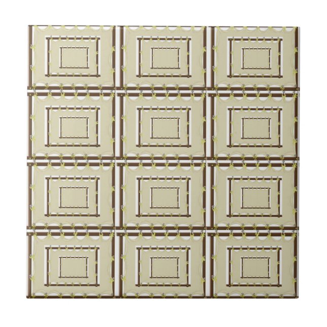 Ceramic Tile Beige Brown Kakelplatta (Framsidan)