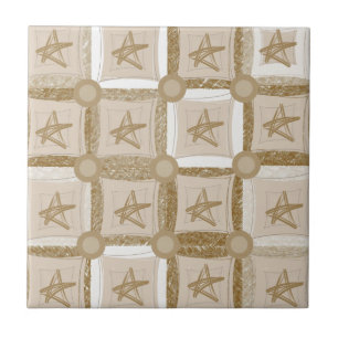 Ceramic Tile Beige Brown Kakelplatta