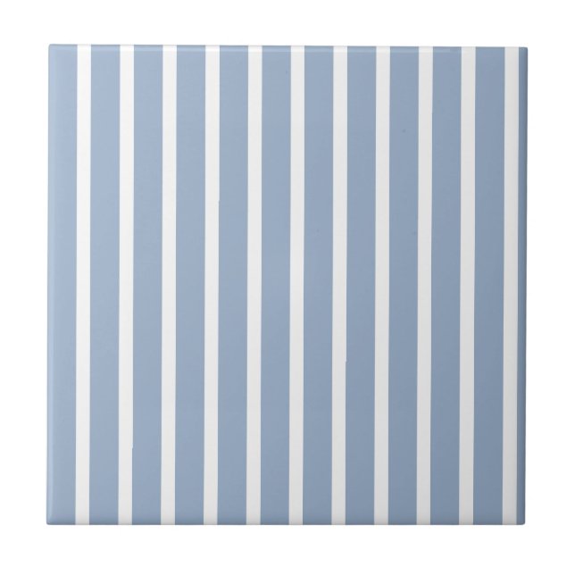 Ceramic Tile  Blue Stripe  Kakelplatta (Framsidan)