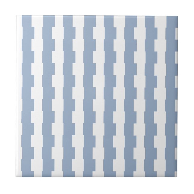 Ceramic Tile  Blue Stripe  Kakelplatta (Framsidan)