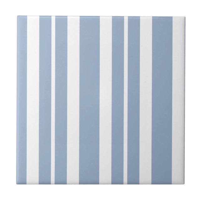 Ceramic Tile  Blue Stripe  Kakelplatta (Framsidan)