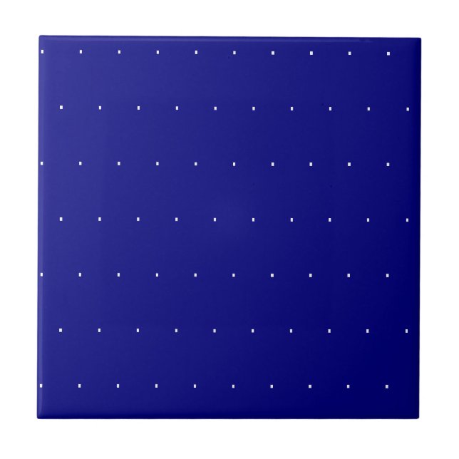 Ceramic Tile Blue & White Dotted  Kakelplatta (Framsidan)