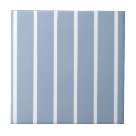 Ceramic Tile Blue & White Stripe  Kakelplatta