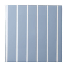 Ceramic Tile Blue & White Stripe  Kakelplatta