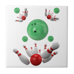 Ceramic Tile Bowling Bowl Kakelplatta