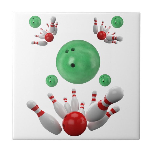 Ceramic Tile Bowling Bowl Kakelplatta (Framsidan)