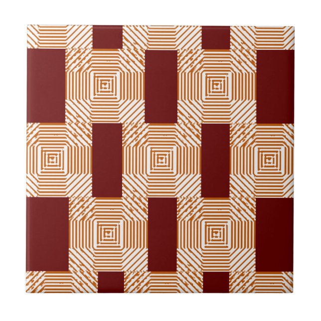 Ceramic Tile Burgundy White Mönster Kakelplatta (Framsidan)