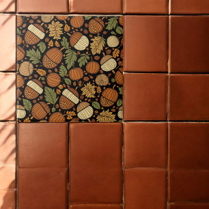 Ceramic Tile-dagen för skörden i Acorn Mönster Kakelplatta