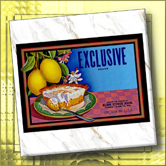 CERAMIC TILE - Exclusive Brand Lemons -Crate Label Kakelplatta
