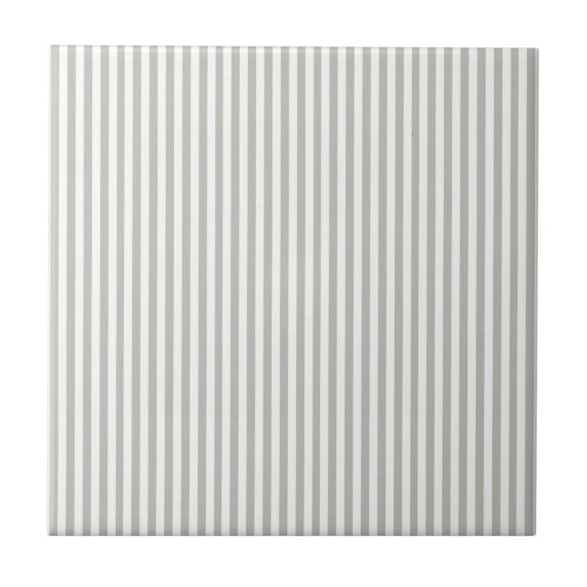 Ceramic Tile Grey & White Stripe Kakelplatta (Framsidan)