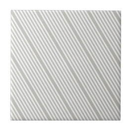 Ceramic Tile Grey & White Stripe Kakelplatta