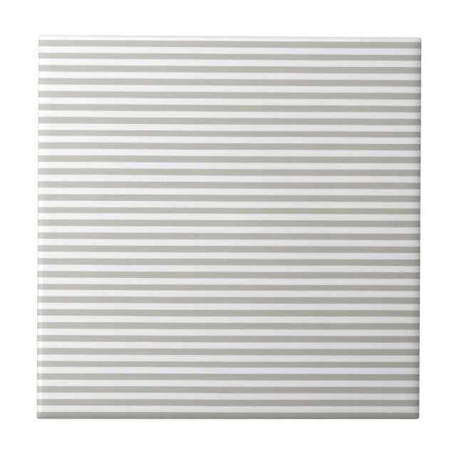 Ceramic Tile Grey & White Stripe Kakelplatta (Framsidan)