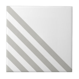Ceramic Tile Grey & White Stripe  Kakelplatta