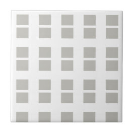 Ceramic Tile Grey & White Stripe Square Kakelplatta