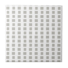 Ceramic Tile Grey & White Stripe Square Kakelplatta
