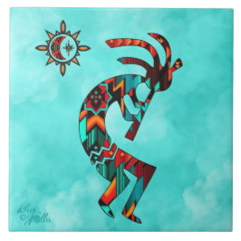 Ceramic Tile i sydvästra Kokopelli Kakelplatta