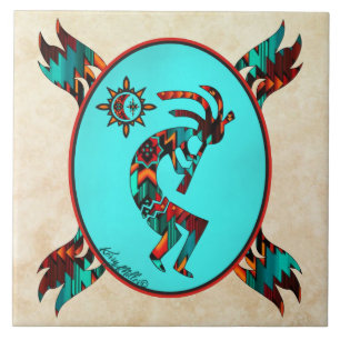 Ceramic Tile i sydvästra Kokopelli Kakelplatta