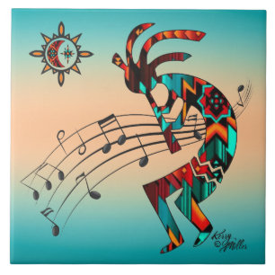 Ceramic Tile i sydvästra Kokopelli Kakelplatta