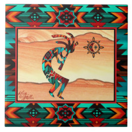 Ceramic Tile i sydvästra Kokopelli Kakelplatta