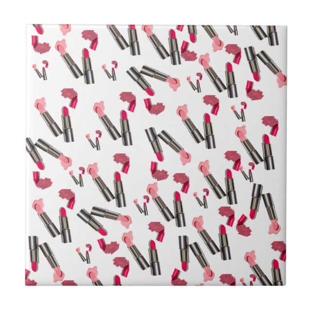 Ceramic Tile Lipstick Makeup Kakelplatta (Framsidan)