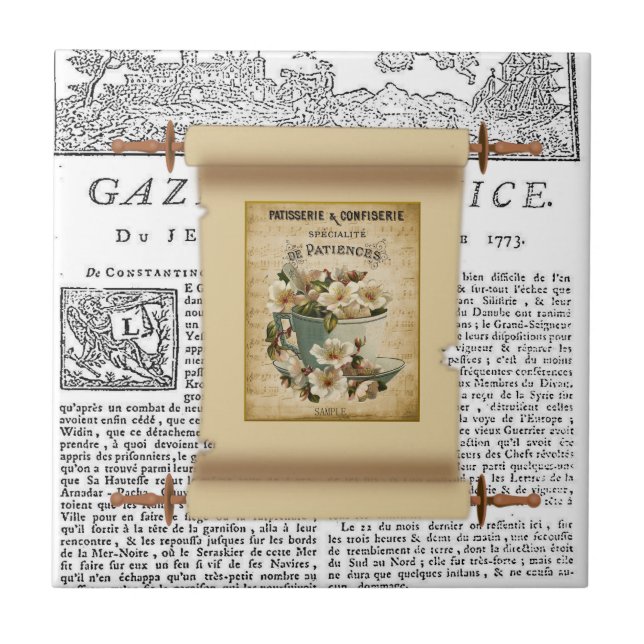 Ceramic Tile Paris Frankrike News Kakelplatta (Framsidan)