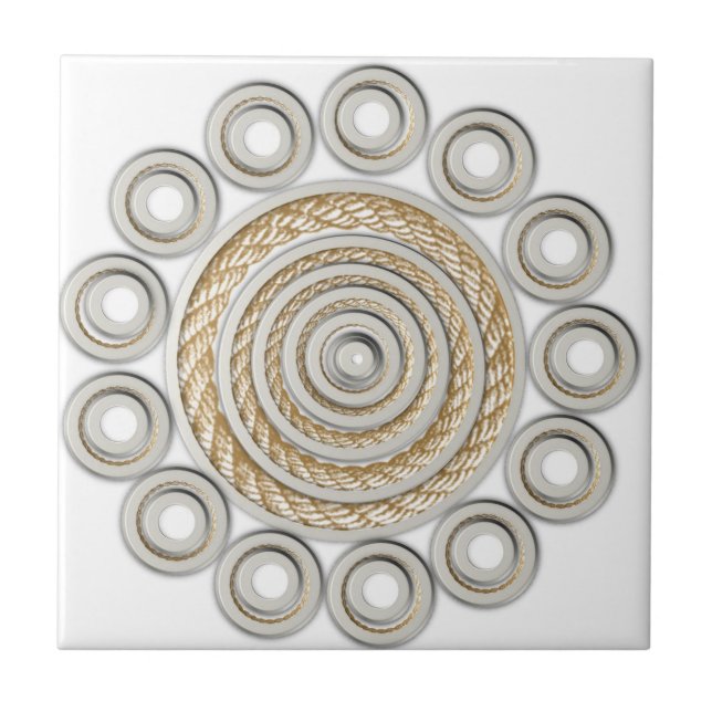 Ceramic Tile Rope Land Stil Kakelplatta (Framsidan)