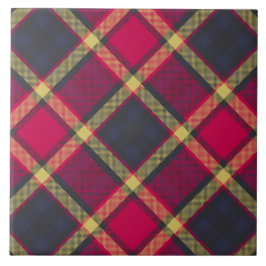 Ceramic Tile - Scottish Tartan Kakelplatta